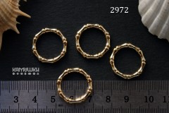 Коннектор-кольцо "бамбук" 20 мм, №2972, 1 шт