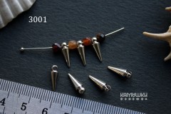 Подвеска "шип" 4х12 мм № 3001, 1 шт