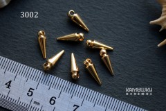 Подвеска "шип" 4х12 мм № 3002, 1 шт Подвеска "шип" 4х12 мм № 3002, 1 шт