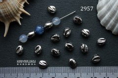 Бусина фигурная "зернышко", 6х8 мм, №2957, 1шт Бусина фигурная "зернышко", 6х8 мм, №2957, 1шт