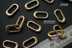Застежка-карабин "овал" 20 мм, №2968, 1 шт Застежка-карабин "овал" 20 мм, №2968, 1 шт