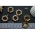Застежка многорядная "шестигранник" с фианитами 23х42 мм, №3021, 1 шт