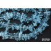 Горный хрусталь, кристаллы тонированные голубые, набор 9,5 см