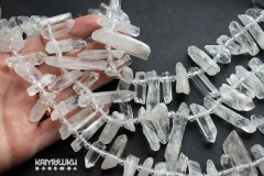 Горный хрусталь, кристаллы 20-35 мм, набор 9,5 см