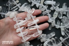 Горный хрусталь, кристаллы 19-37 мм, набор 9 см Горный хрусталь, кристаллы 19-37 мм, набор 9 см