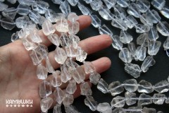 Горный хрусталь, кусочки необработанные, набор 7 бусин Горный хрусталь, кусочки необработанные, набор 7 бусин