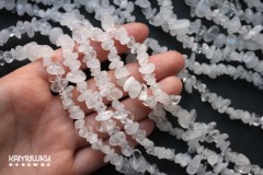 Горный хрусталь и белый кварц, крошка, набор 9,5 см