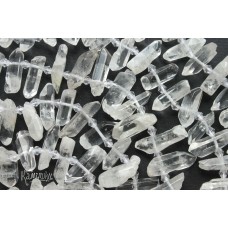 Горный хрусталь, кристаллы 18-23 мм, набор 10 бусин