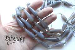 Халцедон, крупная капля ограненная Халцедон, крупная капля ограненная