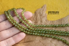 Хризолит, шар граненый 4 мм, набор 9 см Хризолит, шар граненый 4 мм, набор 9 см