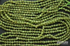Хризолит пестрый, шар граненый 4 мм, набор 8,5 см Хризолит пестрый, шар граненый 4 мм, набор 8,5 см