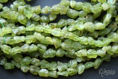 Хризолит, необработанные куски, набор 9,5 см Хризолит, необработанные куски, набор 9,5 см
