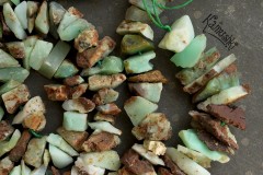 Хризопраз, кусочки, набор 9 см