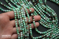 Хризопраз и халцедон, шар гладкий 5 мм, набор 9,5 см
