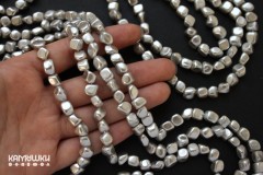 Имитация серого жемчуга, кусочки произвольной формы, набор 9,5 см Имитация серого жемчуга, кусочки произвольной формы, набор 9,5 см