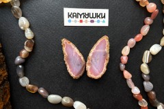 Коллекционный минерал, агат, две половинки, №К0507 Коллекционный минерал, агат, две половинки, №К0507