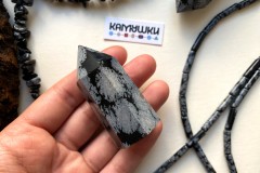 Коллекционный минерал, снежный обсидиан, №К0566 Коллекционный минерал, снежный обсидиан, №К0566