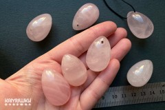 Розовый кварц, подвеска в форме капли, 1 шт Розовый кварц, подвеска в форме капли, 1 шт