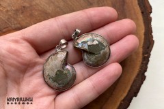 Аммонит, парные подвески, К0777, набор 2 шт Аммонит, парные подвески, К0777, набор 2 шт