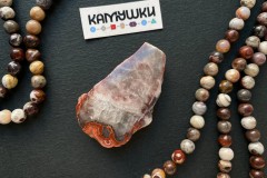 Кружевной агат, бусина свободной формы, №К0837