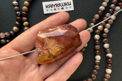 Кружевной агат, бусина свободной формы, №К0838 Кружевной агат, бусина свободной формы, №К0838