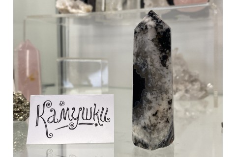 Коллекционный минерал, черный агат, №К0148
