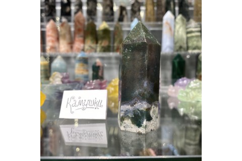 Коллекционный минерал, агат моховой, №К0181