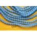 Кварц тонированный, шар гладкий 4,5 мм, цвет "голубой", набор 9 см