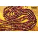 Кварц тонированный, малиново-зеленый, шар граненый 6 мм, набор 14 бусин