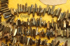 Кварц с напылением, кристаллы, набор 10,5 см