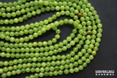 Зеленый кальцит (мраморный оникс), шар гладкий 8,5 мм, набор 12 бусин Зеленый кальцит (мраморный оникс), шар гладкий 8,5 мм, набор 12 бусин