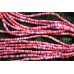 Рондели из каучука, фиолетово-красно-розовый микс 4 мм, набор 19 см