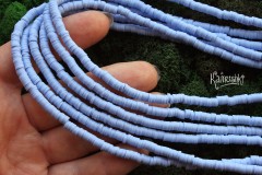 Рондели из каучука, небесно голубые 4 мм, набор 19 см Рондели из каучука, небесно голубые 4 мм, набор 19 см