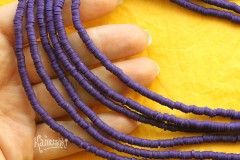 Рондели из каучука, фиолетовые 4 мм, набор 19 см