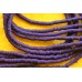 Рондели из каучука, фиолетовые 4 мм, набор 19 см