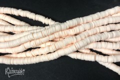 Рондели из каучука, кремовые, 6 мм, набор 20 см