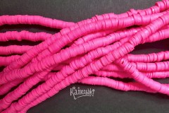 Рондели из каучука, ярко-розовые, 6 мм, набор 20 см Рондели из каучука, ярко-розовые, 6 мм, набор 20 см
