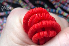 Рондели из каучука, красные, 4 мм, набор 18 см Рондели из каучука, красные, 4 мм, набор 18 см