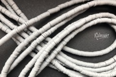 Рондели из каучука, серые, 4 мм, набор 18 см
