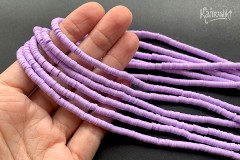 Рондели из каучука, сиреневые, 4 мм, набор 18 см Рондели из каучука, сиреневые, 4 мм, набор 18 см
