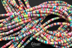 Рондели из каучука, яркий микс, 4 мм, набор 18 см Рондели из каучука, яркий микс, 4 мм, набор 18 см