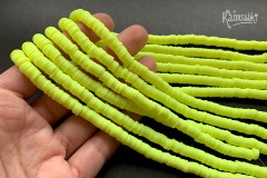 Рондели из каучука, неоново-желтые, 6 мм, набор 19 см Рондели из каучука, неоново-желтые, 6 мм, набор 19 см