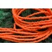 Рондели из каучука, оранжевые 4 мм, набор 19 см