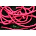 Рондели из каучука, ярко-розовые 4 мм, набор 19 см