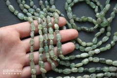 Кианит зеленый, галтовка мелкая 5-10 мм, набор 9,5 см Кианит зеленый, галтовка мелкая 5-10 мм, набор 9,5 см