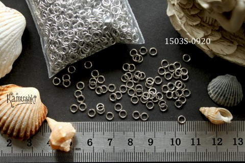 Колечко-соединительное 4 мм, сталь №1503S-0920, 10 шт