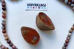 Коллекционный минерал, агат, две половинки, №К0766