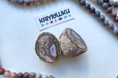 Коллекционный минерал, агат, две половинки, №К0770 Коллекционный минерал, агат, две половинки, №К0770