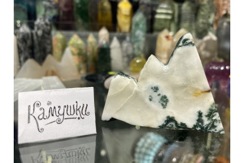 Коллекционный минерал, моховой агат, №К0146
