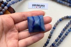 Коллекционный минерал, кварц с включениями дюмортьерита, №К0178 Коллекционный минерал, кварц с включениями дюмортьерита, №К0178